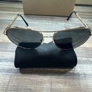 burberry Aviator Sunglasses Gold & Black Authentic